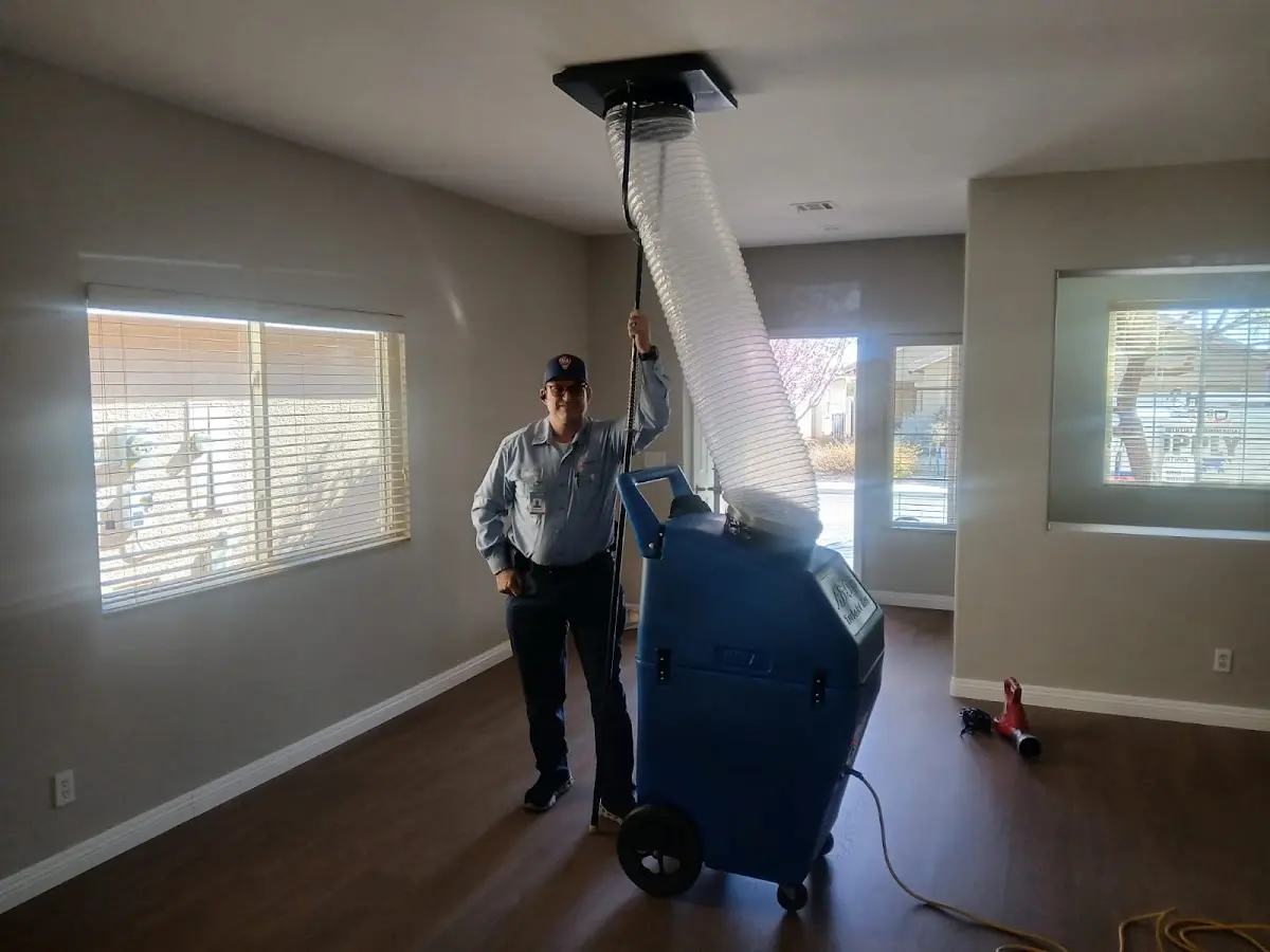Professional Dryer Vent Cleaning work inside a Kings Grant home